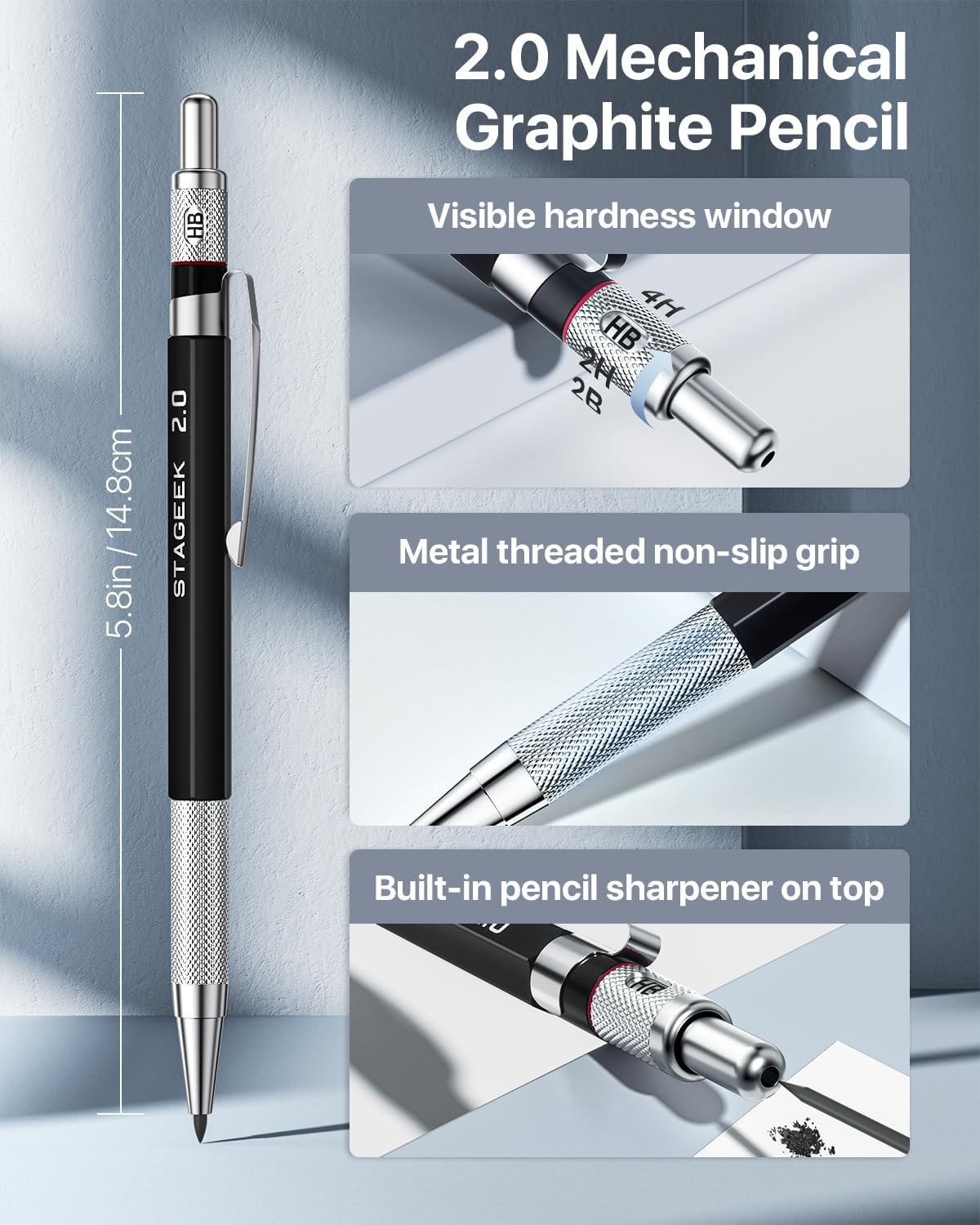 STAGEEK Mechanical Pencil Set, 37 Count with 492 Lead Refills photo 5