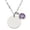 Silver, variant on Custom Name Birthstone Necklace Initial Pendant Meaningful Jewelry Birthday Anniversary For Women