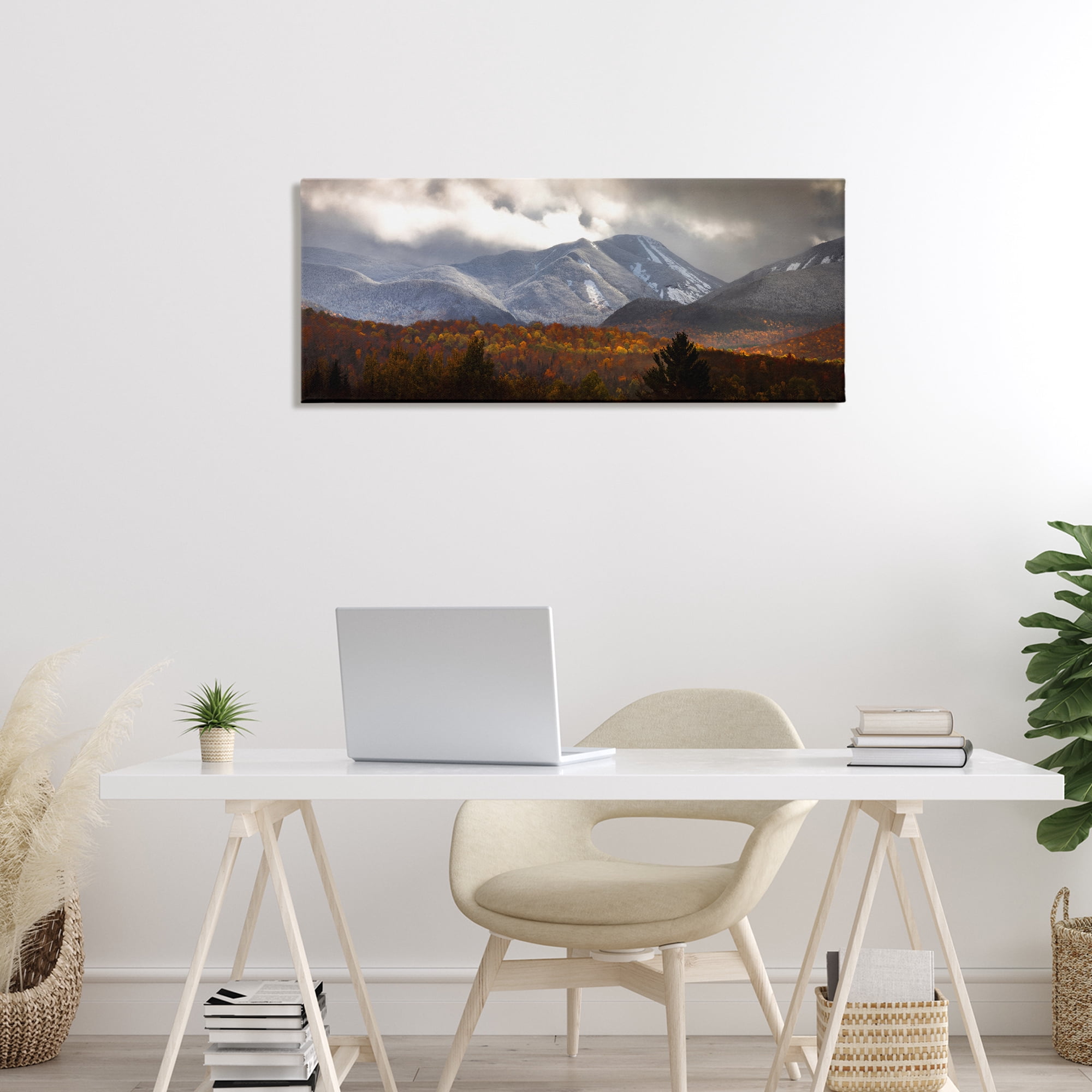 Stupell Industries Colliding Seasons Mountainscape Canvas Wall Art, design by Jonathan Zaharek