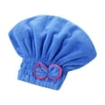 thumbnail image 3 of Ultra Soft Microfiber Hair Drying Towel Wrap for Women Super Absorbent Quick Dry Turban with Button Loop Anti-Frizz Shower Cap 1 Pack, 3 of 3