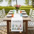 thumbnail image 4 of Table Runners 72 Inches Long Dress Scarves, Happy Easter Farmhouse Kitchen Table Runner, Coffee Tablerunners, Cute Gnomes Eggs Spring Daisy Flowers Plants 16x72 Inch, 4 of 9