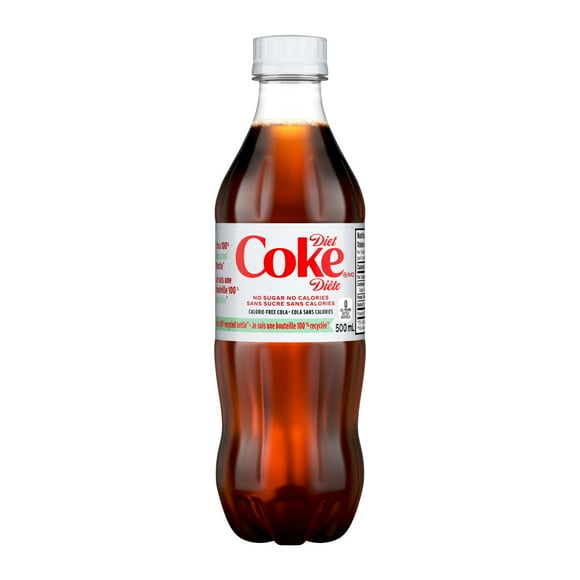 Coke Diète Bouteille de 500 mL 500 mL