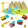 thumbnail image 3 of DSstyles Kids Toy Sand Set - 3 Pound Space Sand, 3 Colors, Sand Modeling Tool, Construction Truck, Collapsible Sandbox & Storage Box, 32 Piece Sandbox Playset, For Boys & Girls 6 Years And Up, 3 of 6
