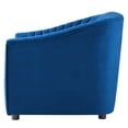 thumbnail image 4 of Armchair Accent Tufted Chair, Blue Navy, Velvet, Modern Contemporary, Mid Century Living Hotel Lounge Cafe Lobby, 4 of 8