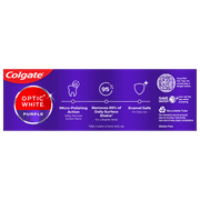 Colgate Optic White Purple Whitening Toothpaste, Mint Paste, 4.2 oz Tube