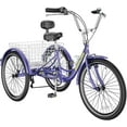thumbnail image 2 of ABORON Adult Tricycles, 3 Wheel Bikes for Adults 24/26 inch 7 Speed ​​Adult Trikes Bicycles Cruise Trike with Shopping Basket for Seniors, Women, Men, 2 of 8