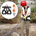 thumbnail image 3 of Arnés de seguridad de cintura con protección de cuerda de escalada en roca para de rappel 50 a 120cm, 3 of 8