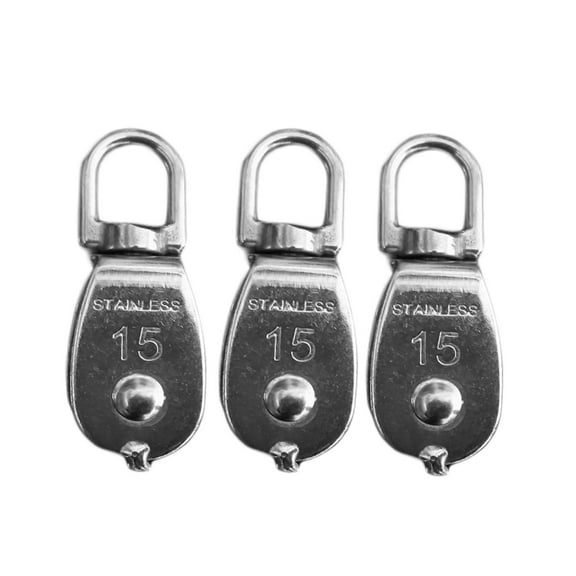 FUTUREORYY 2Pcs Single-sheaved Roller Cable Pulley Wheels 60mm Height