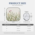 thumbnail image 2 of Kdxio Herbs And Wildflowers Print 2-Piece Sun Shade Front Windshield - Foldable Car Front Window Sunshades For Most Sedans Suv Truck, 2 of 6