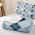 thumbnail image 4 of Erosebridal Vintage Geometric Rhombus Quilt Full,Modern Art Full Bedspread Sets For Boys,3pcs, 4 of 7