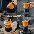 thumbnail image 4 of SHISUYAN 1 Pc Hand Brewing Coffee Pot Household Pot Espresso Coffee Pot (Black and orange), 4 of 9