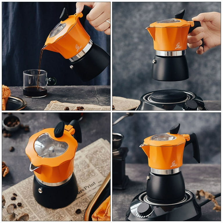  Yellow - Stovetop Espresso & Moka Pots / Coffee, Tea &  Espresso: Home & Kitchen