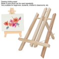 thumbnail image 3 of 3Pcs Mini Easel Pine Wood Screw Type Desktop Trapezoidal Painting Display Rack 30cm, 3 of 3