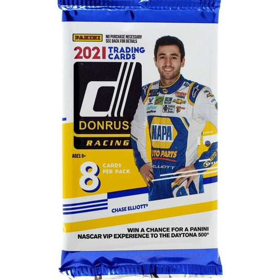 NASCAR Panini 2021 Donruss Racing Trading Card HOBBY Pack (8 Cards)