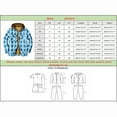 thumbnail image 4 of Plaid Hoodies for Men Heavy Plaid Jacket Mens Coats Plus Size Big Tall Button Down Patchwork Contrast Color Casual Long Sleeve 2024, 4 of 5