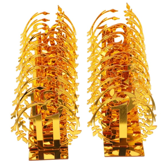 20 Pcs Wedding Table Number Plate Distinguishable Signs Event Centerpieces