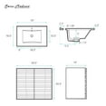 thumbnail image 6 of Cascade 30" Wall-Mounted Bathroom Vanity in White Oak with Sink Top, 6 of 11