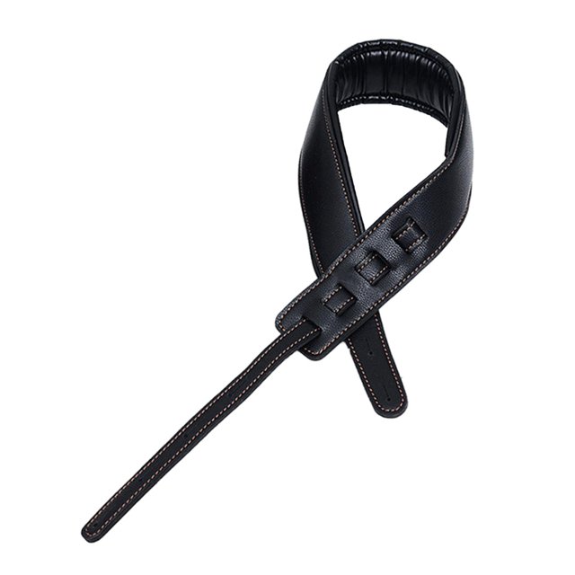 Correa de guitarra ajustable, accesorios acolchados suaves, correa cómoda duradera alargada para , guitarra acústica, banjos, , hombres Negro Hugo correa de guitarras