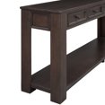 thumbnail image 3 of Console Tables for Entryway, Small Entryway Table with 4 Drawers, Narrow Console Table with Long Shelf for Living Room, Espresso, 3 of 8