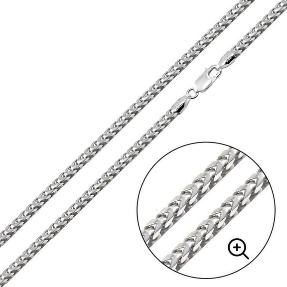 925 Sterling Silver High Polished Oval DC Franco 080 2.4mm Chain Italy 18" Jewelry Female Unisex