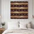 thumbnail image 4 of Star Vintage Wall Art Painting on Canvas, Western Country Stars Brown Wooden Canvas Art Home Prints Wall Art Framed Modern Artwork for Living Room Bedroom Wall Decor 20x20in, 4 of 9