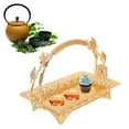 thumbnail image 4 of Metal Serving Platter, Coffee Serving Tray Vintage Zinc Alloy  For Cafe, 4 of 8