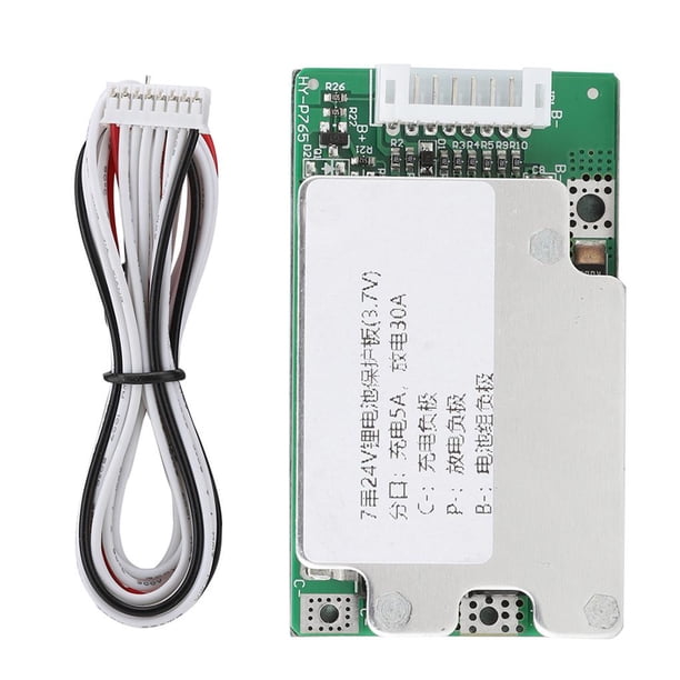 Tablero De Protección De Batería De Litio 7 Series 24V Con Protección De Control De Temperatura De Ecualización Scienceny EL009881-00