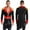 Black, variant on TiaoBug Mens Circus Magician Halloween Ringmaster Costume Long Sleeve Drum Band Jacket Tailcoat Red XL