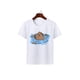 thumbnail image 1 of Girls' Cute Capybara & Fruit Print Casual T-Shirt - Comfy Polyester, Round Neck Short Sleeve Top for Summer Fun, Shirts for Girls, 1 of 5