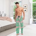thumbnail image 7 of Tropical Palm Leaves Ghost Pajama Pants, Men's Lounge Pants Light with Drawstring and Pockets, Christmas New Year Birthday Father's Day Gifts, Small, 7 of 7
