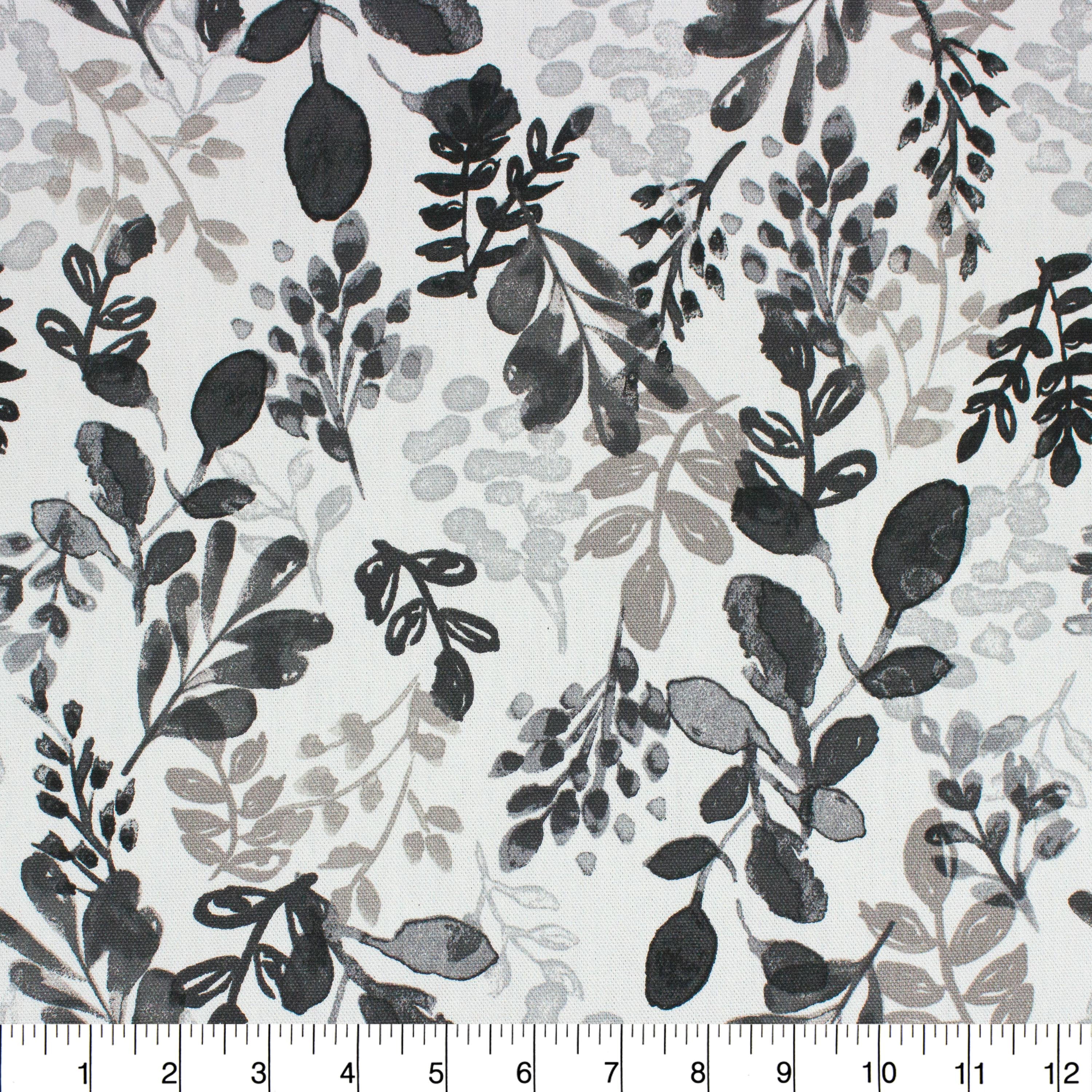 Better Homes & Gardens 100% Cotton Foliage Grey, 2 Yard Precut Fabric