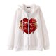 thumbnail image 3 of Sudadera con capucha y cremallera para hombre y mujer, chaqueta gótica de hip hop oscuro Harajuku Y2k con estampado de letras y corazón rojo, sudadera Harajuku, 3 of 5