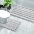 thumbnail image 1 of Juego de alfombras de baño Yimobra, lavables, 2 piezas, microfibra, chenilla, 1 of 9