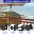 thumbnail image 3 of Patio Umbrella Holder Corner Mount Umbrella Clamp Mounting Bracket Outdoor Sun Umbrella Base for Deck Railing 2 Pack, 3 of 6