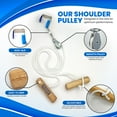 thumbnail image 4 of RangeMaster Econo Ranger Shoulder Pulley │ Physical Therapy Exercises │ Aids in Recovery and Rehabilitation │ Increases Mobility │ Wooden Handles for Comfort │ Metal Bracket Door Attachment, 4 of 6
