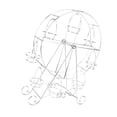 thumbnail image 4 of Cupcake Display Rack, Rotatable Ferris Wheel Cupcake Holder Detachable Widely Applicable Iron  For Weddings, 4 of 8