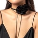 thumbnail image 1 of Collar con cordones de flores, gargantilla de flores, collar de flores, gargantilla floral para discotecas, fiestas y uso diario para mujeres y niñas, 1 of 6