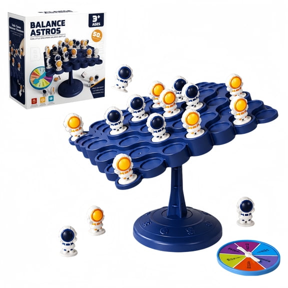 Bobyy.Duck Balance Astronaut Stacking Game, Desktop Balance Tree Toy, Educational STEM Puzzle for Kids, Family Interactive Party Game for Toddlers Boys Girls Ages 3