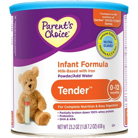 Parent's Choice Tender Milk-Based Canned Powder Infant Formula with Iron, 23.2 oz