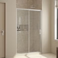 thumbnail image 2 of Stanford 48"W x 74"H Sliding Alcove Shower Door in Satin Nickel, 2 of 12