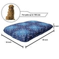 thumbnail image 2 of Butterfly Pet Bed, Spring Animal Floral Blossoms Abstract Motif Dark Tones, Chew Resistant Pad for Dogs and Cats Cushion with Removable Cover, 24" x 39", Dark Sky Blue Sea Blue, by Ambesonne, 2 of 4