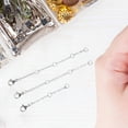 thumbnail image 6 of MRLESS 30-Piece Silver Bracelet and Necklace Extender Set with Sparkling Rhinestone Clasps, 6 of 8