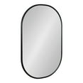 thumbnail image 1 of Kate and Laurel Caskill Modern Capsule Mirror, 22 x 34, Black, Rounded Rectangular Narrow Mirror for Wall, 1 of 8