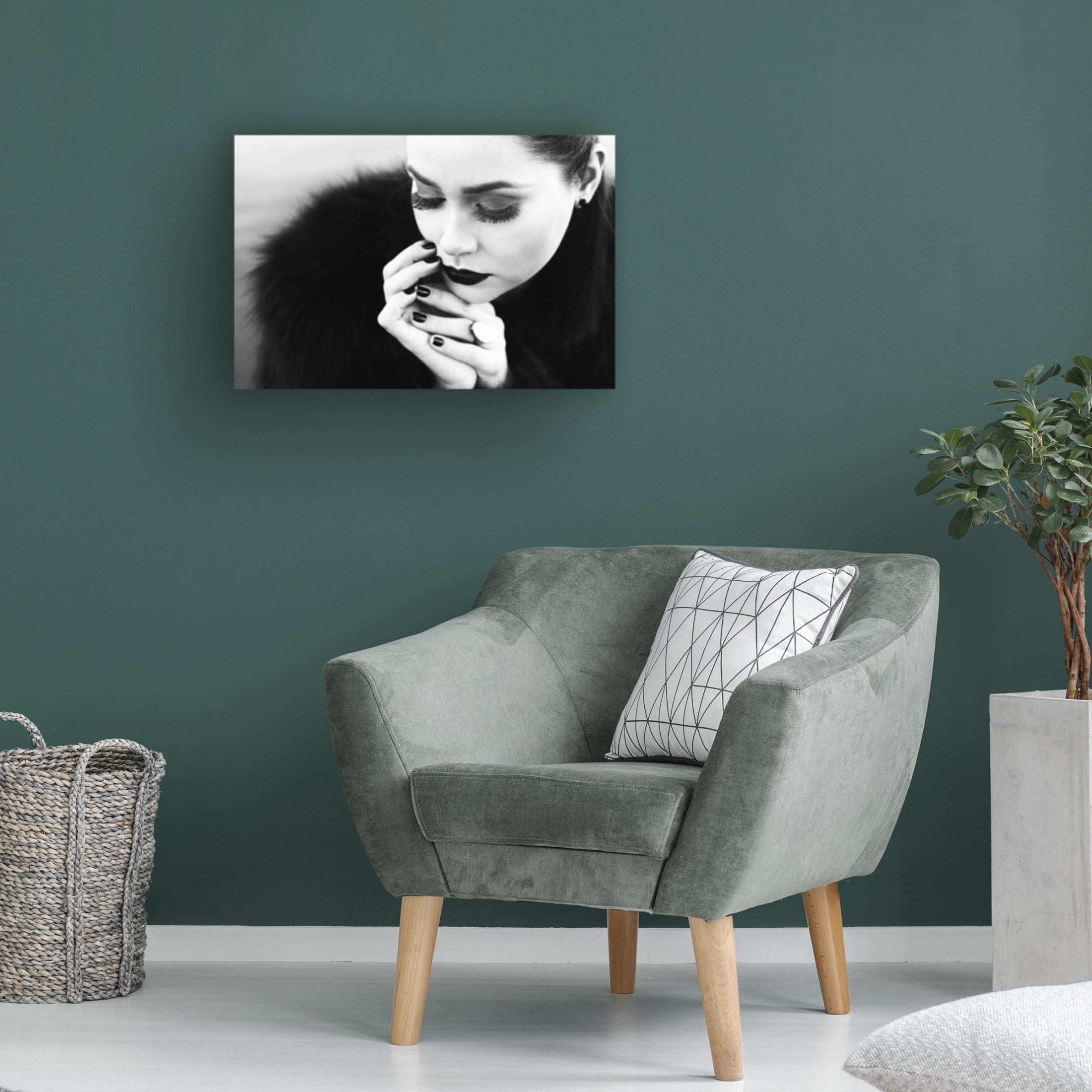 Canvas Wall Art - Josefina Melo 'Between Fingers' Wall Art for Living Room, Bedroom, or Office D?cor by Trademark Fine Art - 24 x 16 Inches