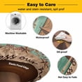 thumbnail image 3 of Elastic Fitted Round Tablecloth, Western Texas Star Retro Waterproof Stretch Table Cover for 45"-54" Tables, Vintage Farmhouse Brown Teal Wooden Washable Outdoor Tablecloths for Patio, Picnic, 3 of 9