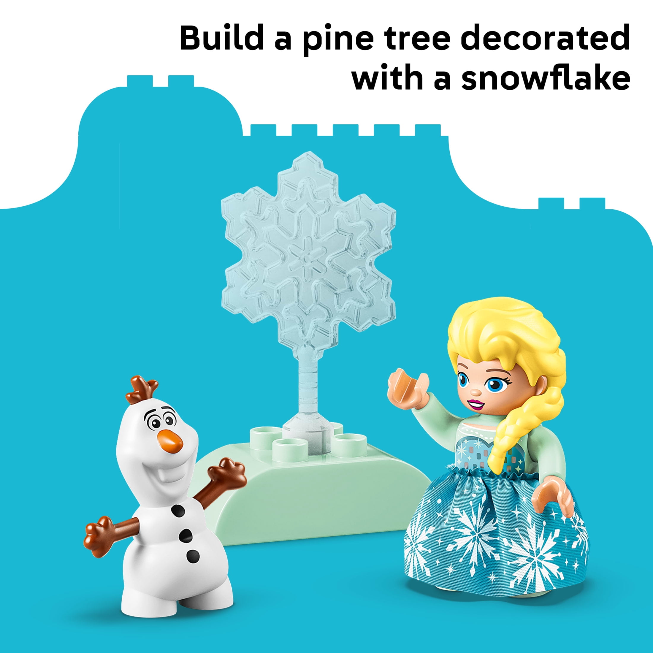 LEGO DUPLO Disney Frozen Creative Box with Elsa and Olaf - Building Toy for Girls & Boys, Ages 2+ - Toddler Disney Toy Figures & Playset - Gift for Birthdays - 10462