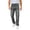 A-Gray, variant on Vintage Ripped Frayed Jeans for Men Personality Patch Slim Fit Jeans Distressed Destroyed Slim Fit Jeans Lightweight Stretchy Soft Jeans