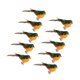 thumbnail image 5 of Cateissary 10pcs Artificial Red Birds for Centerpieces Decor Home Garden Petirrojo verde 9x4cm 2Conjunto, 5 of 6