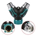 thumbnail image 5 of Manguera de jardín Splitter 2 vías para Trabajo Pesado, NPT 3/4" Y Hose Connector Adapter Water Valve Suministros de riego Conector Y válvula Divisor de Manguera Ecomeon no, 5 of 5