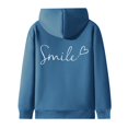 thumbnail image 7 of Arlun Womens Full-Zipper up Hoodies Sherpa Lined Soft Sweatshirts Jackets Thickened Fuzzy Warm Comfy Winter Hooded Coats with Pockets Fashion 2025 Blue XL, 7 of 7